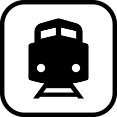 Diesel Train Contour Svg Vector, Free Vectors File